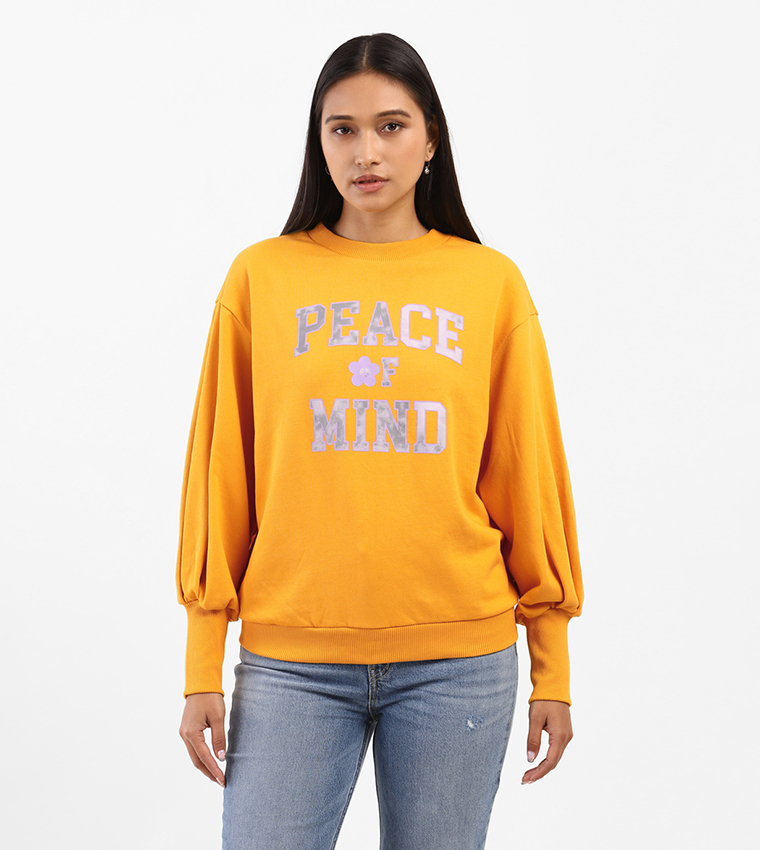 Buy Levi s Levi s X Deepika Padukone Graphic Sweatshirt In Yellow