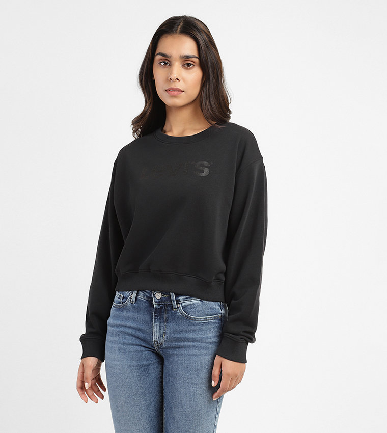 Levi's sweatshirt black best sale