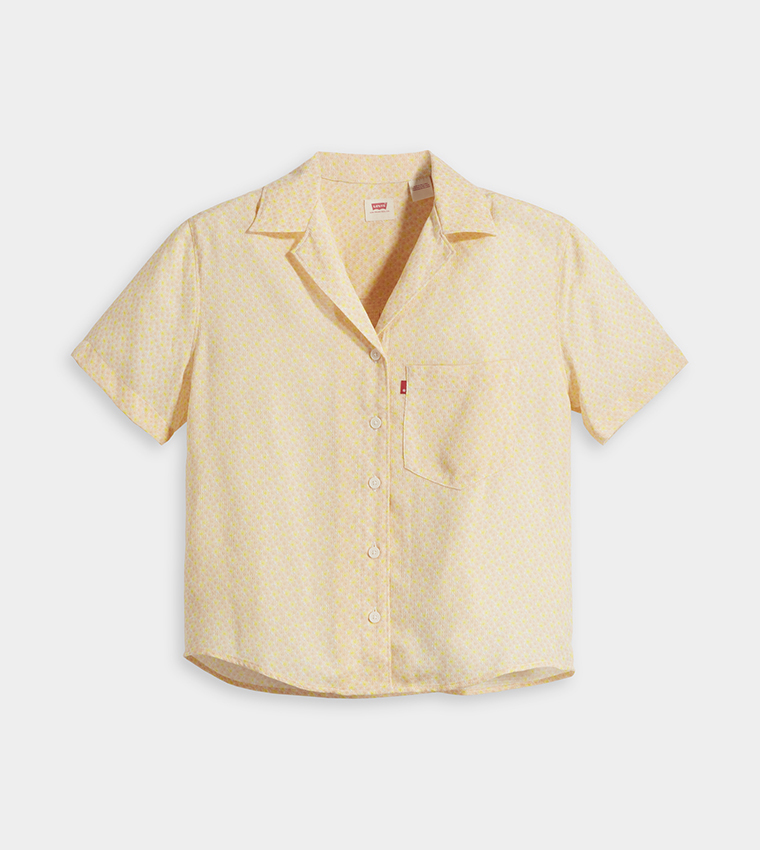 Patterned Pocket Detail Shirt