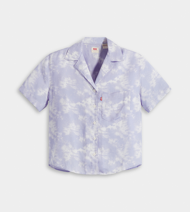 Patterned Pocket Detail Shirt