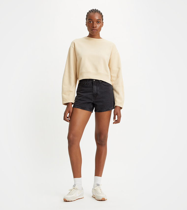 Buy Levi s 80s Mom Fit Shorts In Black 6thStreet Oman