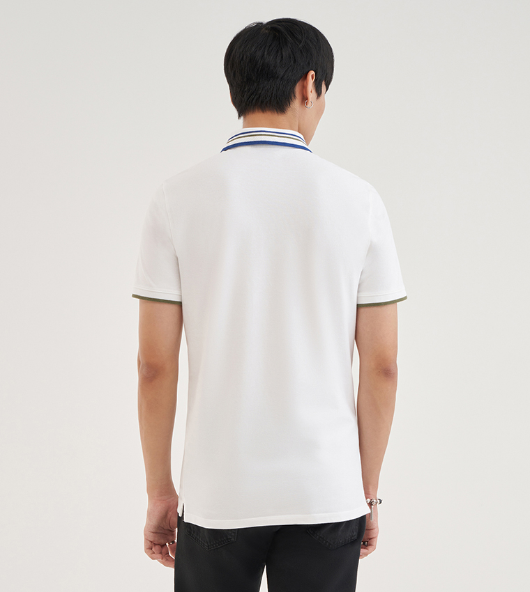 Logo Detail Housemark Polo T-Shirt