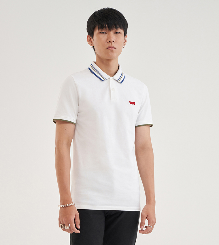 Logo Detail Housemark Polo T-Shirt