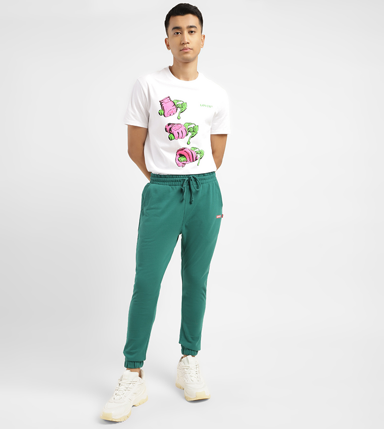Logo Detail Drawstring Waist Joggers