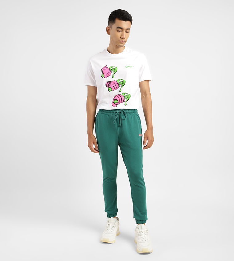 Logo Detail Drawstring Waist Joggers