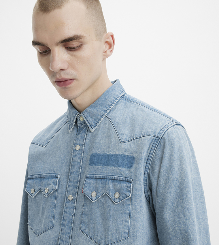 Sawtooth Relaxed Fit Denim Jacket