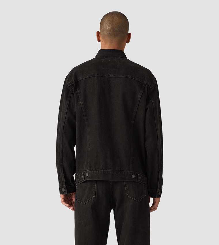 Washed Relaxed Fit Trucker Denim Jacket