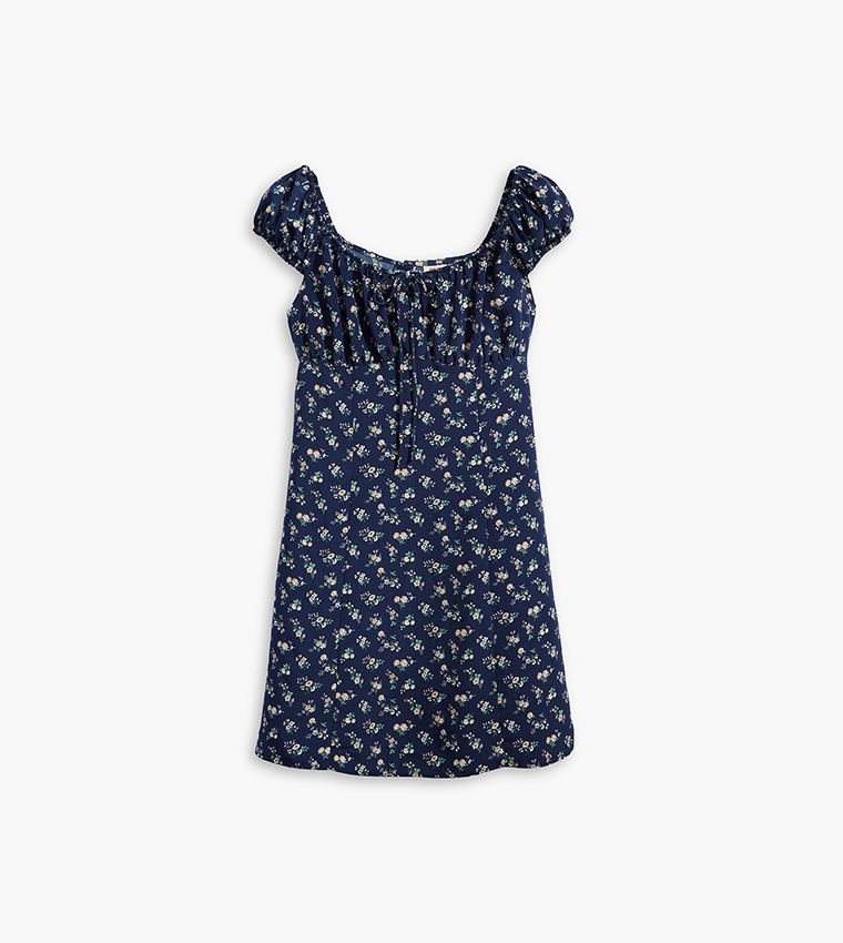 Printed Clementine Cap Sleeves Dress