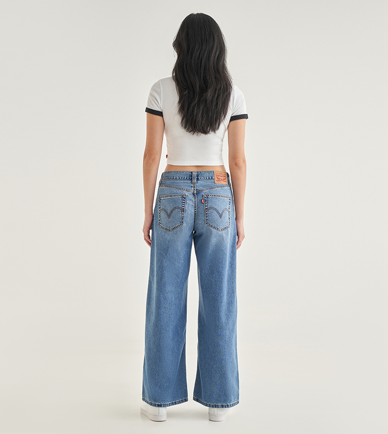 Buy Levi's 94 Baggy Wide Leg Jeans In Indigo | 6thStreet UAE