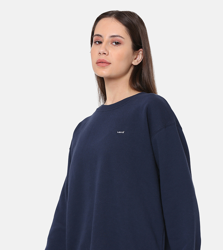 Logo Badge Long Sleeves Sweatshirt