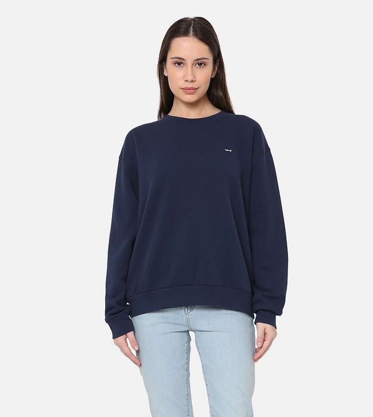 Logo Badge Long Sleeves Sweatshirt