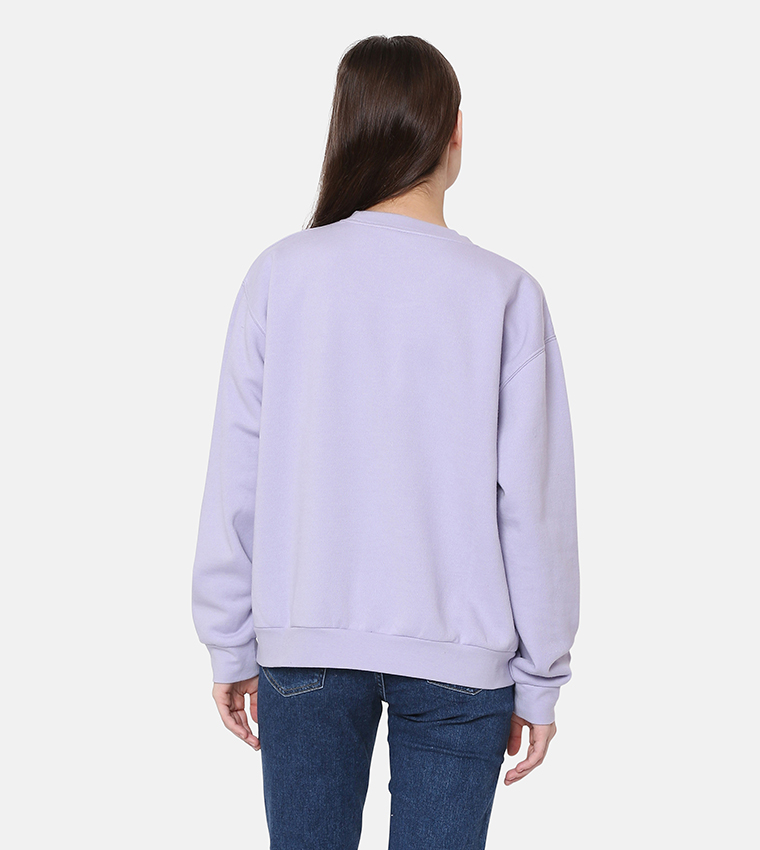 Logo Badge Long Sleeves Sweatshirt
