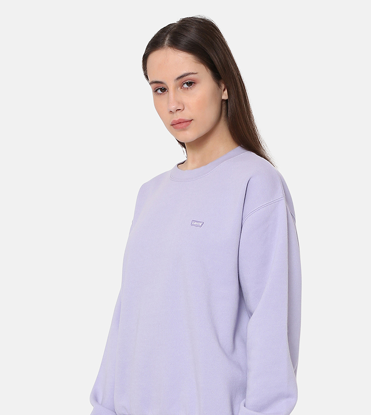 Logo Badge Long Sleeves Sweatshirt