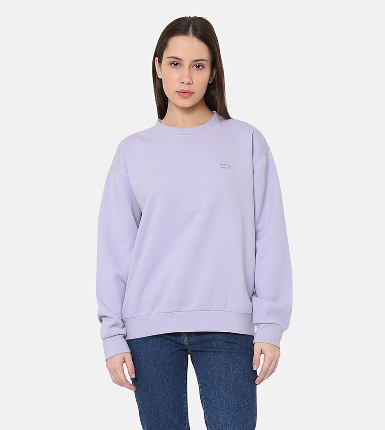 Logo Badge Long Sleeves Sweatshirt