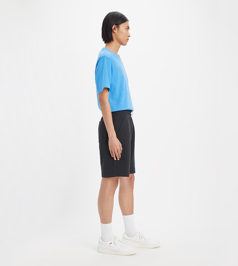 Logo Printed Drawstring Waist Shorts
