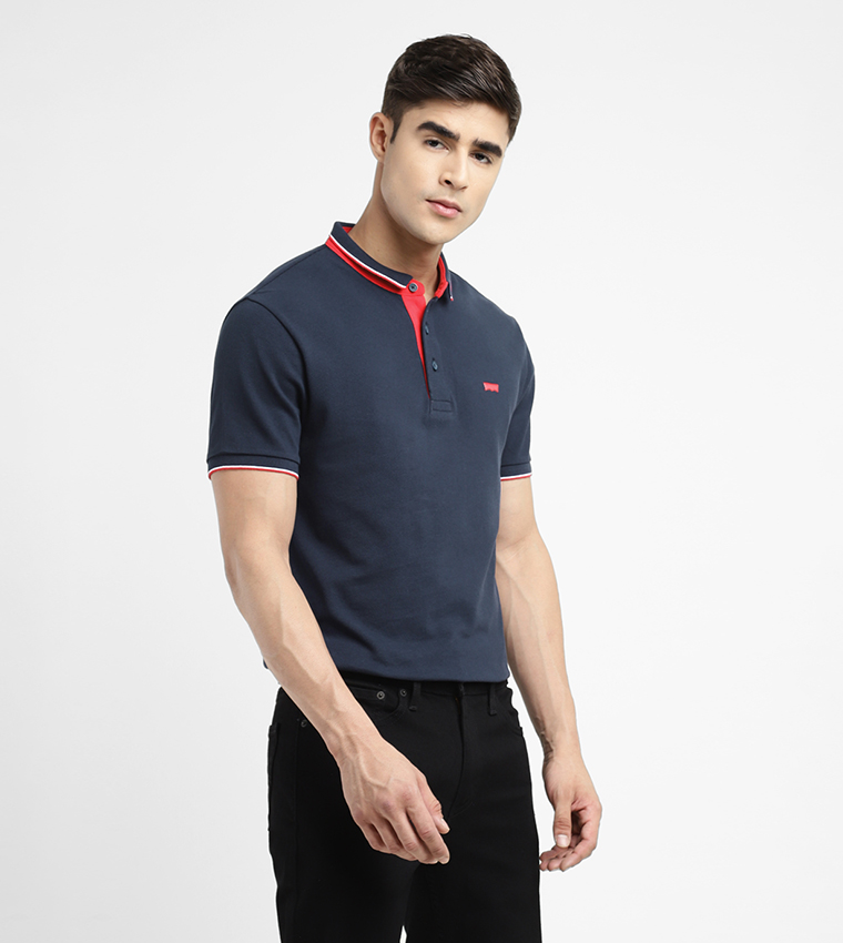 Buy Levi's Logo Detail Polo T Shirt In Navy 6thStreet UAE