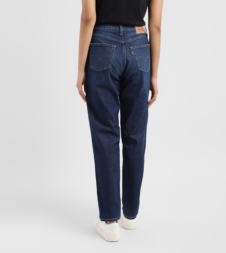 High Rise 80's New Mom Relaxed Tapered Fit Jeans