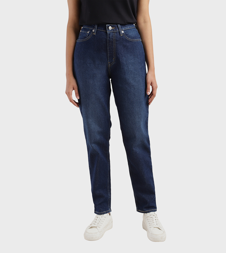 High Rise 80's New Mom Relaxed Tapered Fit Jeans