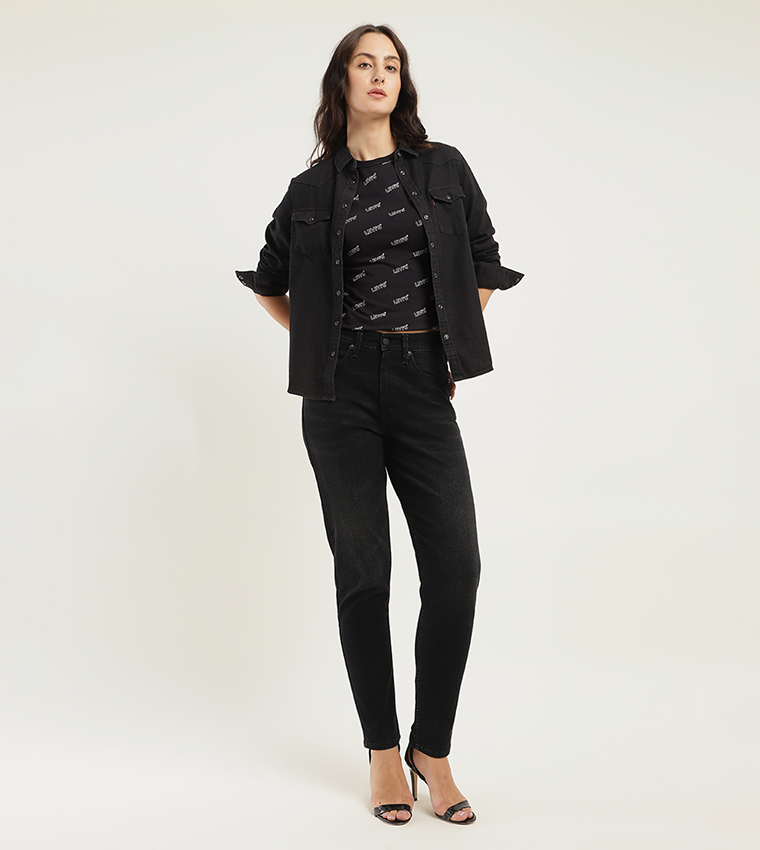 High Rise 80's New Mom Relaxed Tapered Fit Jeans