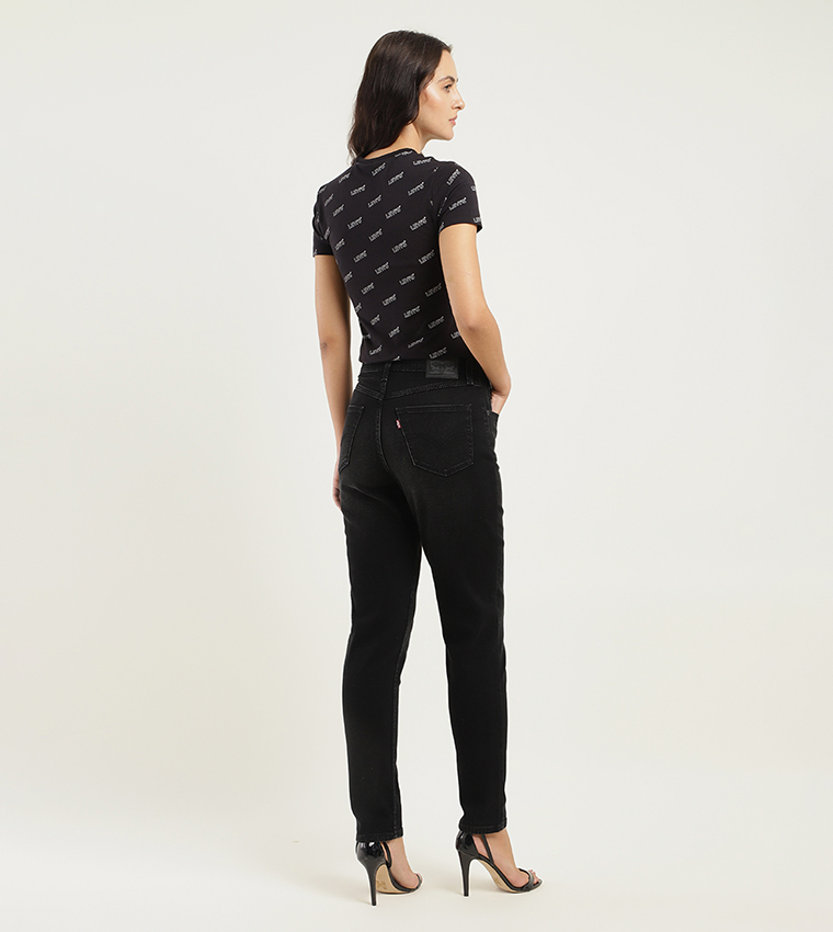 High Rise 80's New Mom Relaxed Tapered Fit Jeans