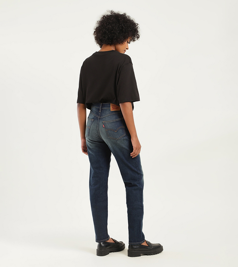 High Rise 80's New Mom Relaxed Tapered Fit Jeans