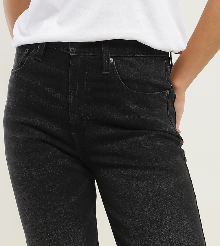 High Rise Ribcage Slim Straight Fit Jeans