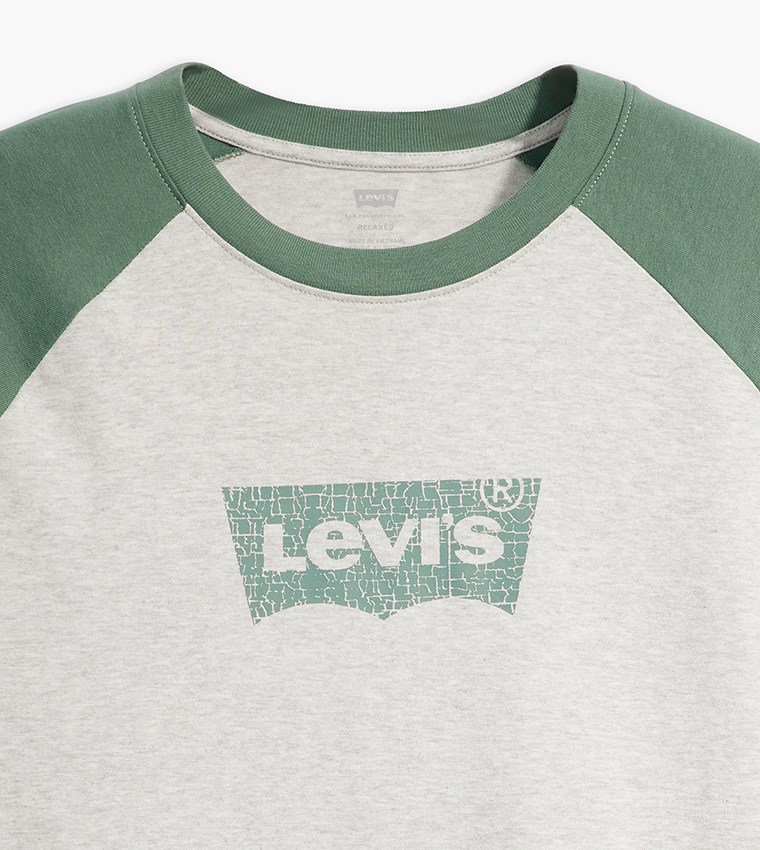 Color Block Short Sleeves Raglan T-Shirt