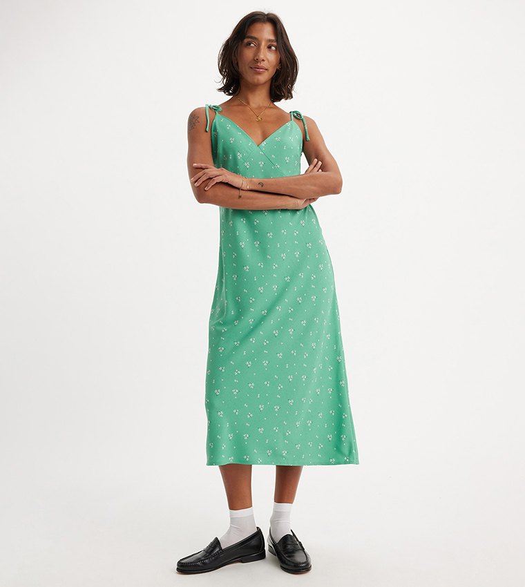 فستان ميدي بطبعة 