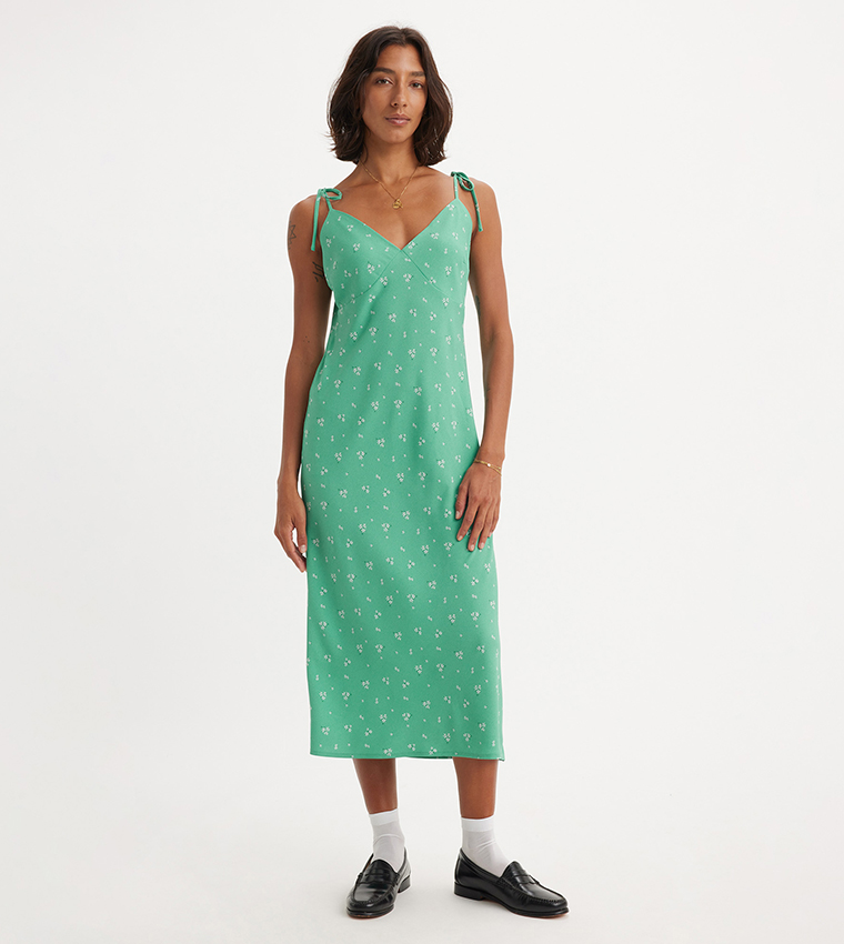 فستان ميدي بطبعة 