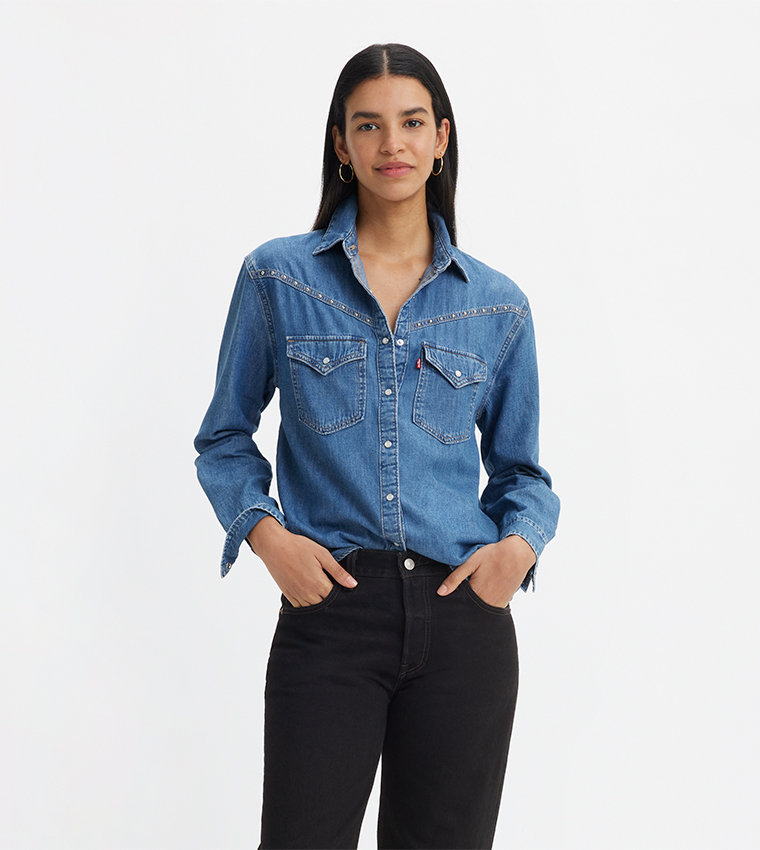 SAWYER Long Sleeves Denim Shirt