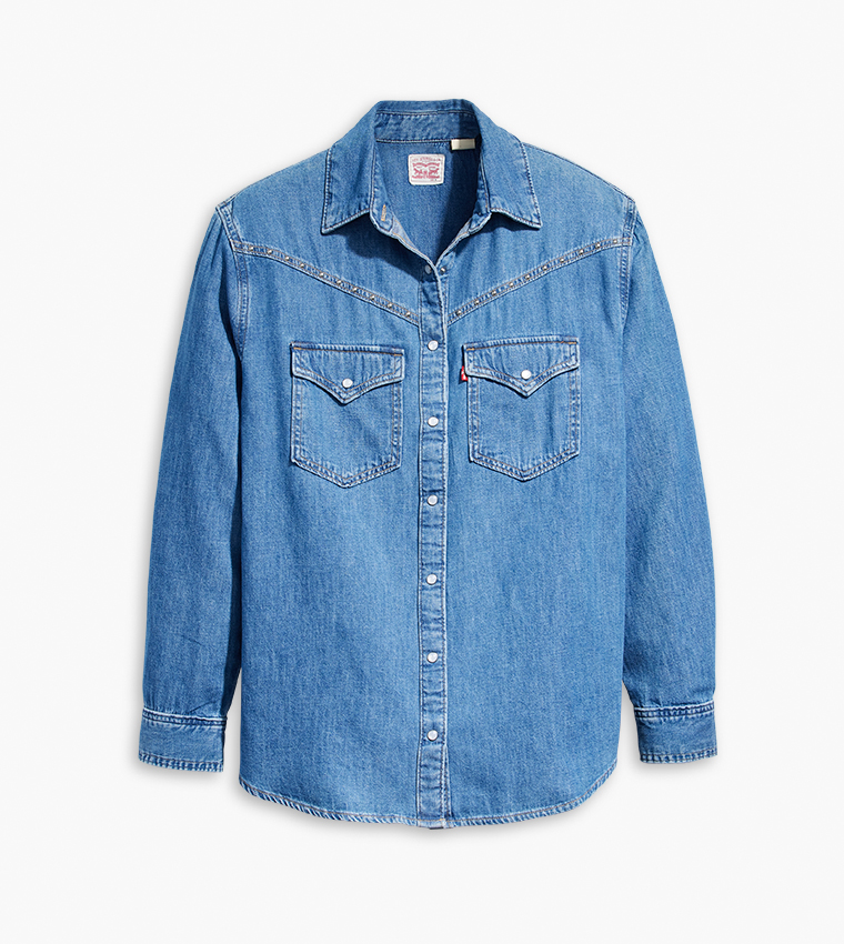 SAWYER Long Sleeves Denim Shirt