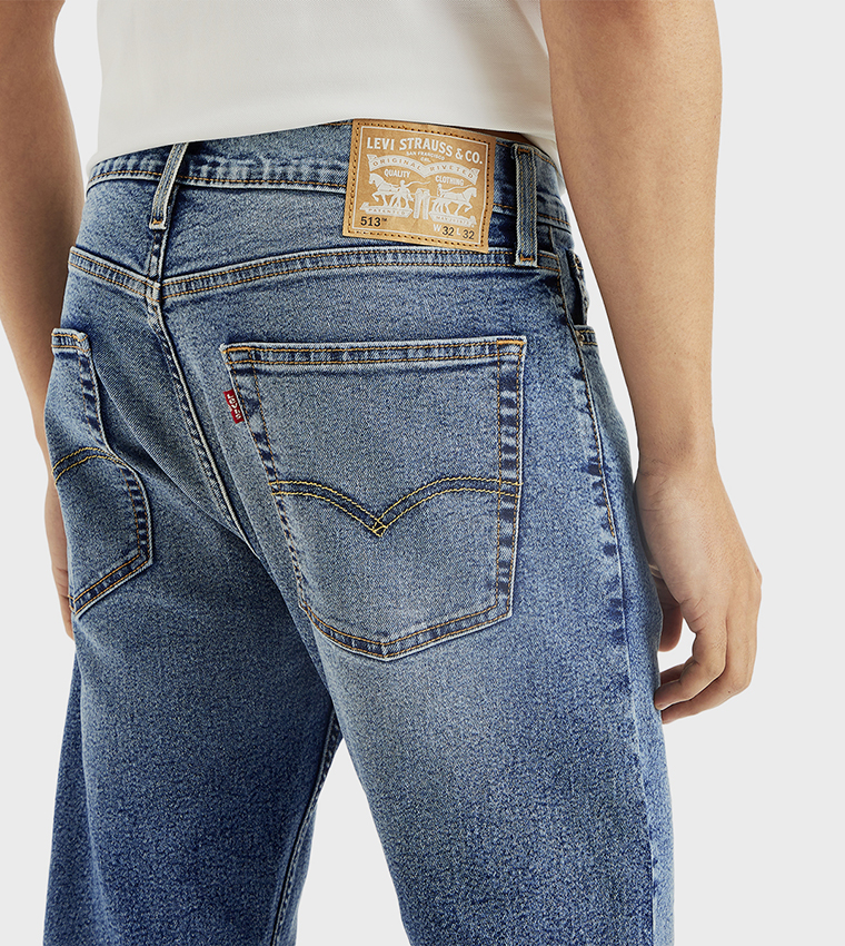 513 Faded Slim Fit Jeans