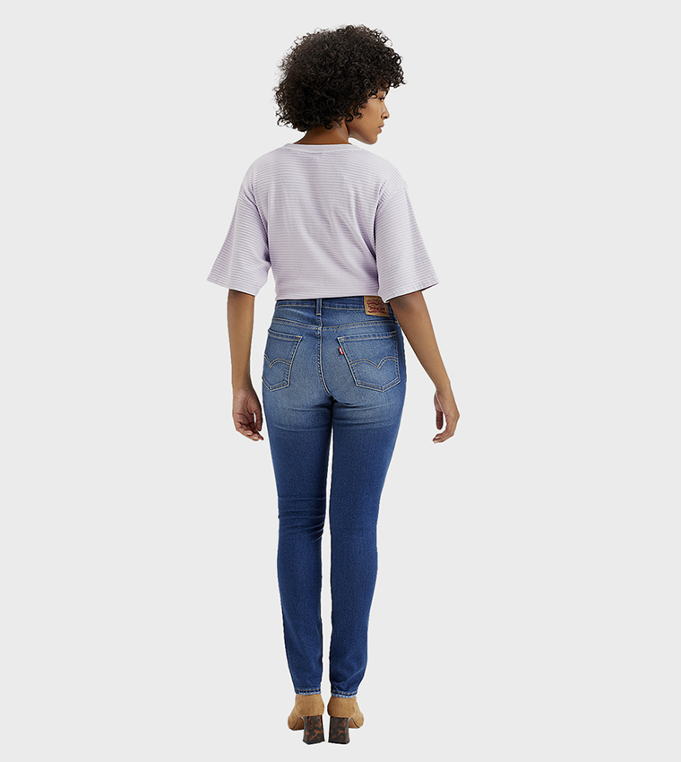 High Rise Ribcage Straight Fit Jeans