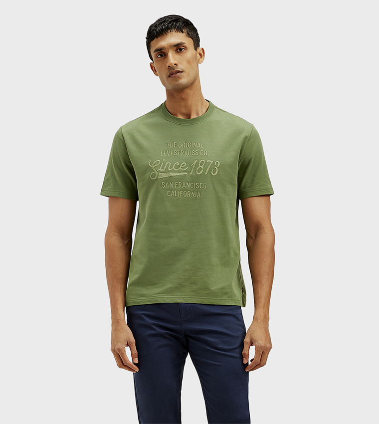 Embroidered Crew Neck T-Shirt