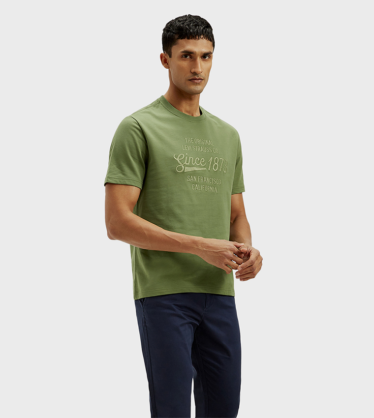 Embroidered Crew Neck T-Shirt