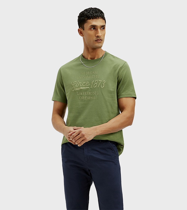 Embroidered Crew Neck T-Shirt