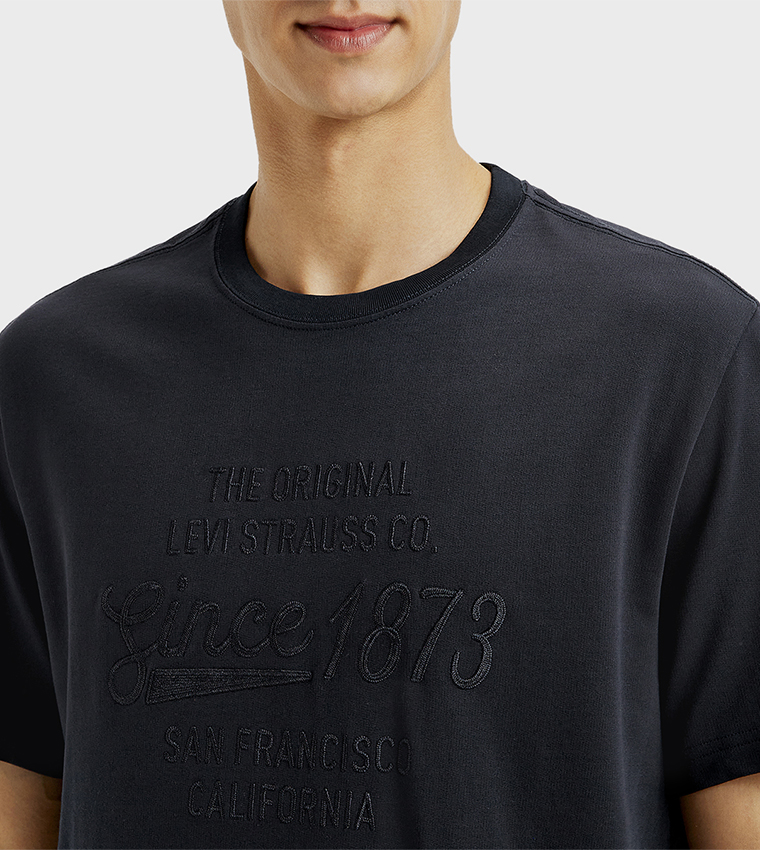 Embroidered Crew Neck T-Shirt