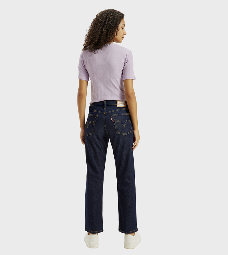 High Rise Wedgie Straight Fit Jeans