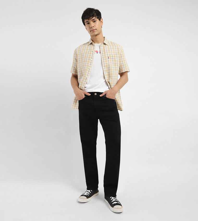 Solid Mid Rise Slim Fit Jeans