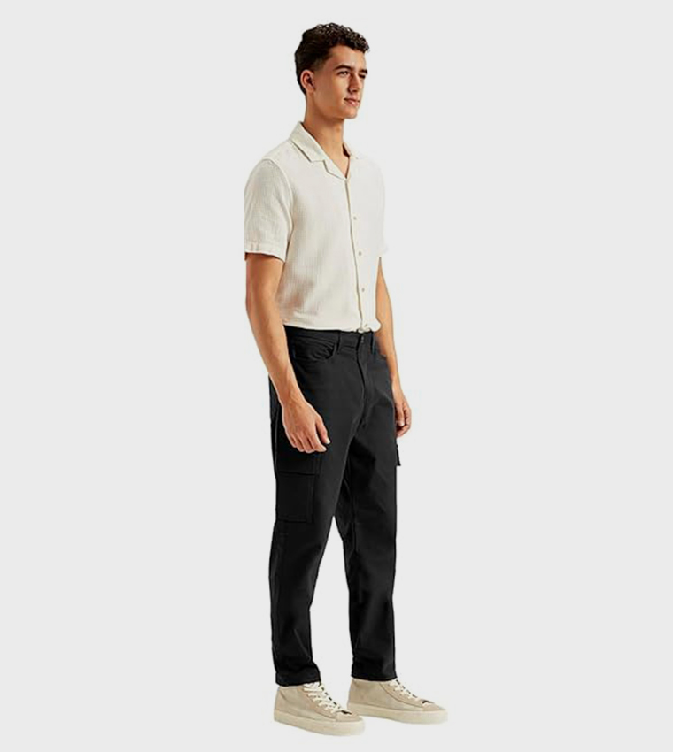 Mid Rise Slim Fit Cargo Pants
