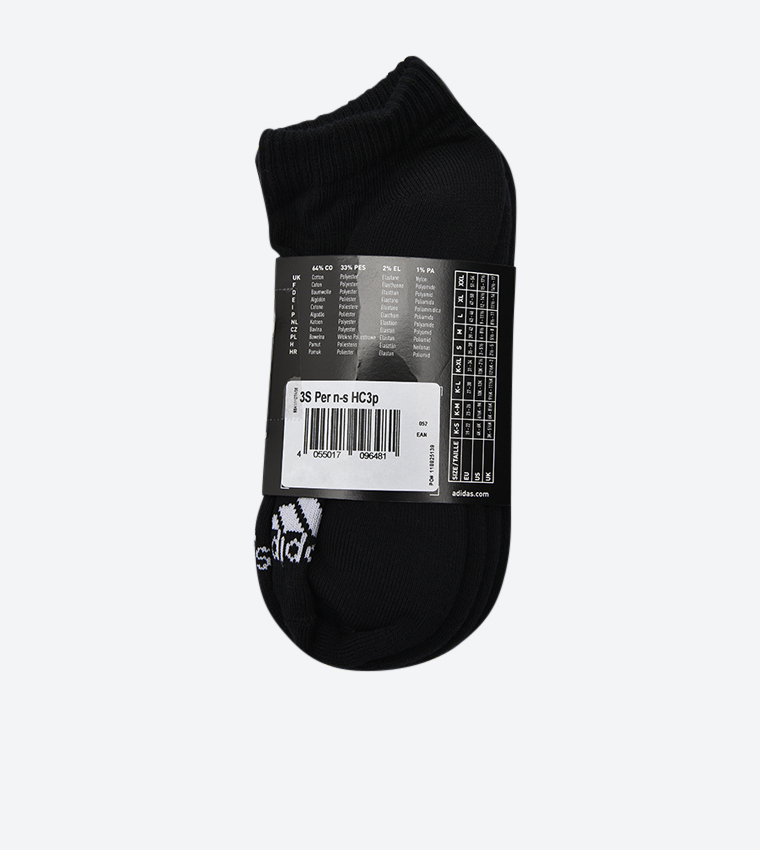 robo Docenas Querer Buy Adidas 3 Stripes No Show Socks (3 Pairs) Black AA2280 In Black |  6thStreet Saudi Arabia