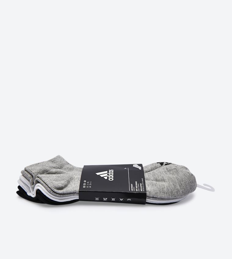 Buy Adidas Performance No Show Thin Socks 3 Pairs Multi AA2313 In Multiple Colors 6thStreet Bahrain