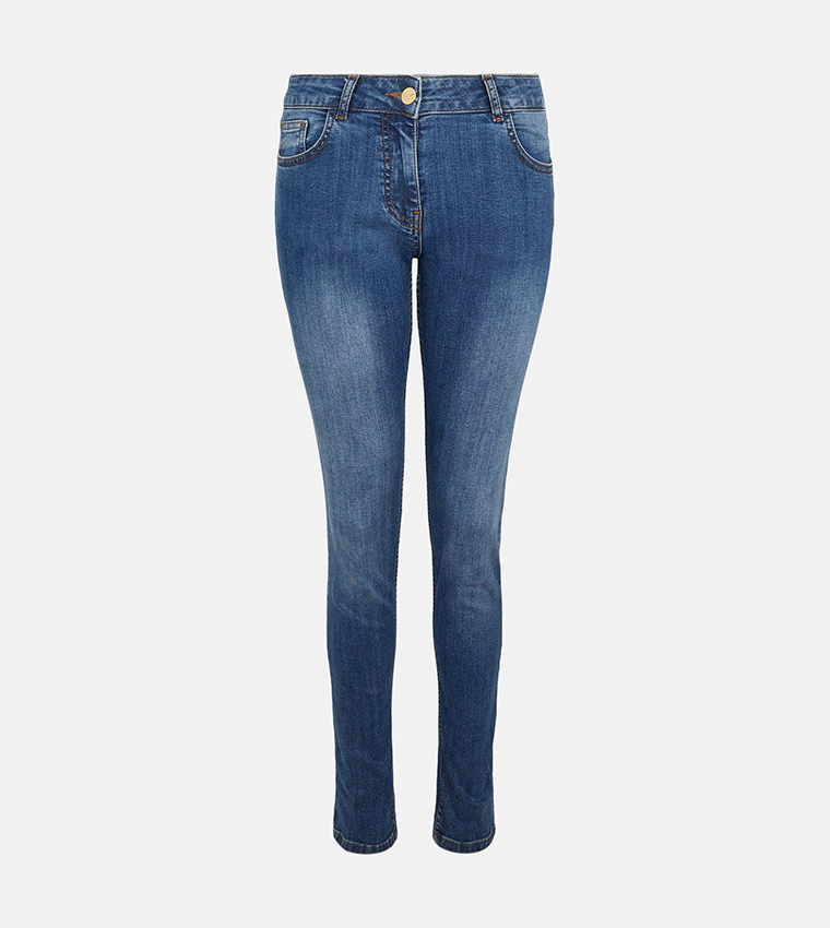 Buy Oasis Cherry Organic Sculpting Slim Fit Jeans In Blue 6thStreet UAE