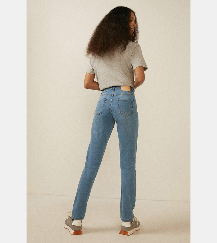 Buy Oasis Cherry Organic Sculpting Slim Fit Jeans In Blue 6thStreet Kuwait