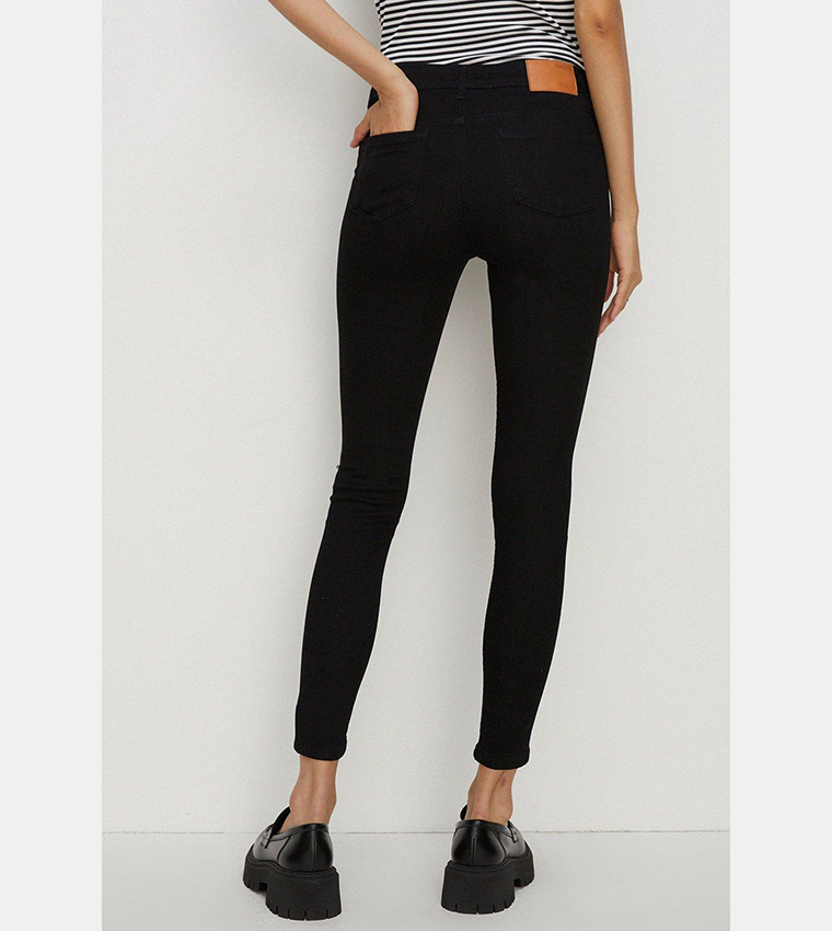 Buy Oasis Jade Organic Mid Rise Skinny Fit Jeans In Black 6thStreet Kuwait
