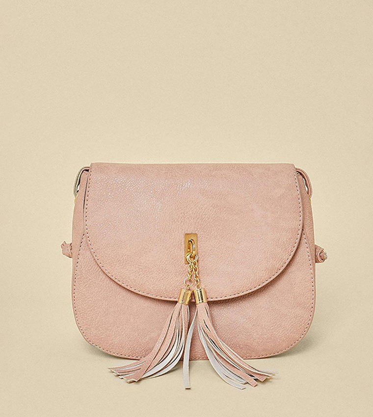 Buy Oasis Tassel Crossbody Bag In Pink 6thStreet Qatar