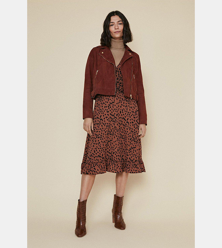 Oasis red biker jacket sale