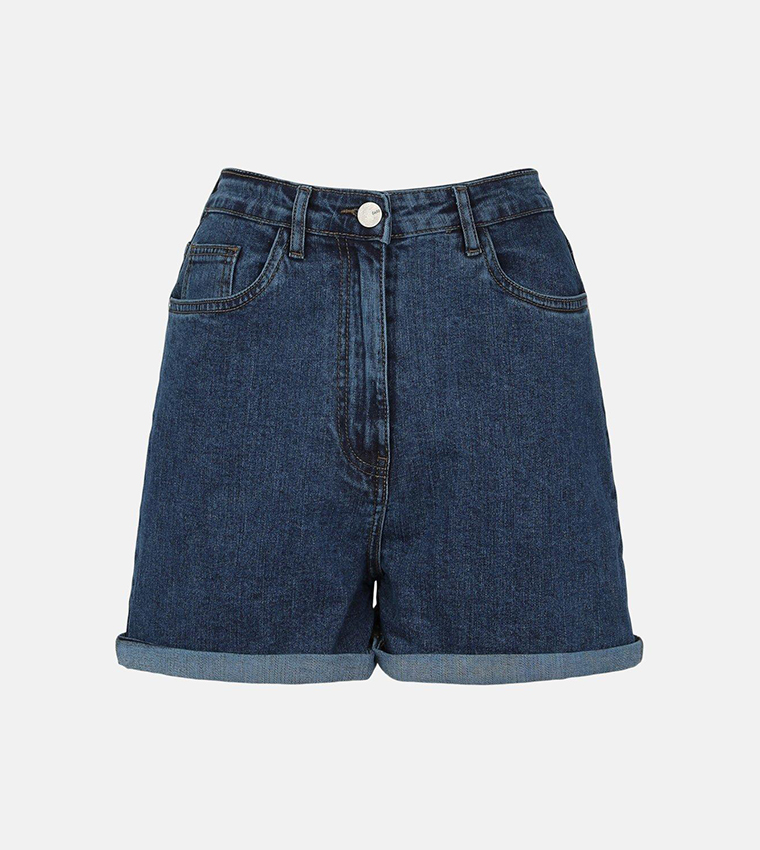 Buy Oasis Washed Denim Shorts In Blue 6thStreet Bahrain