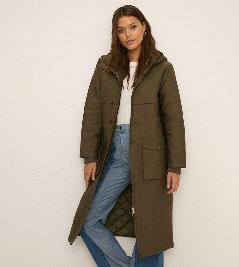 Oasis khaki jacket store