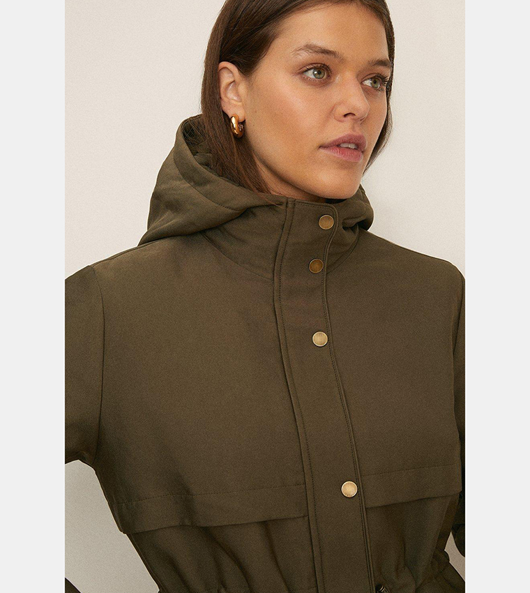 Khaki parka jacket outlet